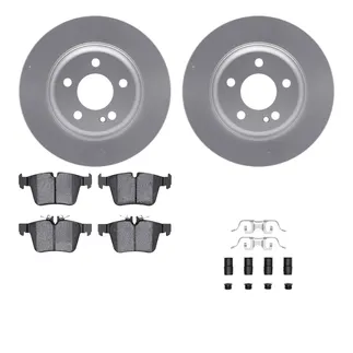 R1 Concepts WDUH1-63244 Carbon Series Brake Rotors W/ 5000 Oep Brake Pads & Hdw